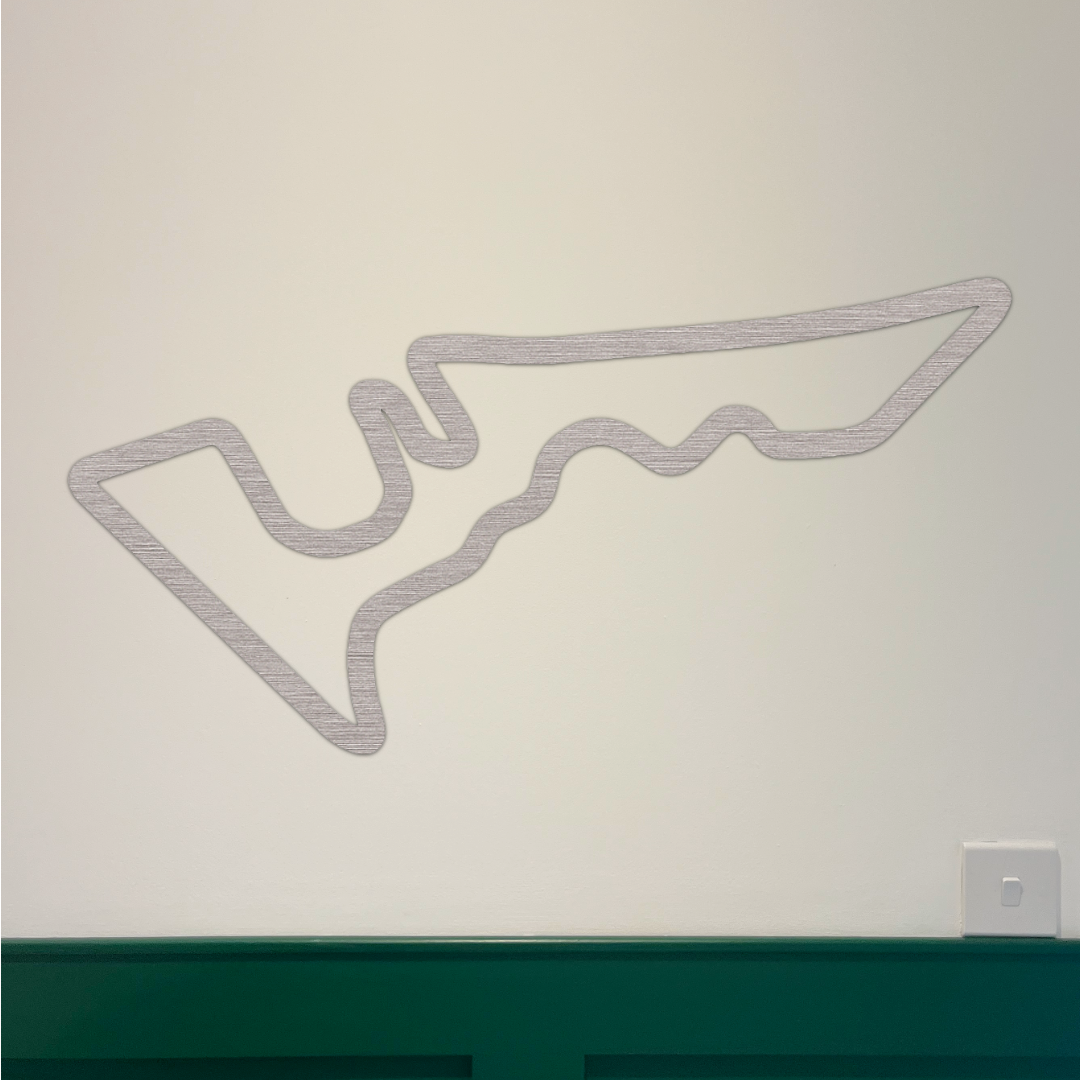 Circuit of the Americas F1 Circuit Wall Art - Brushed Steel (30-50cm)