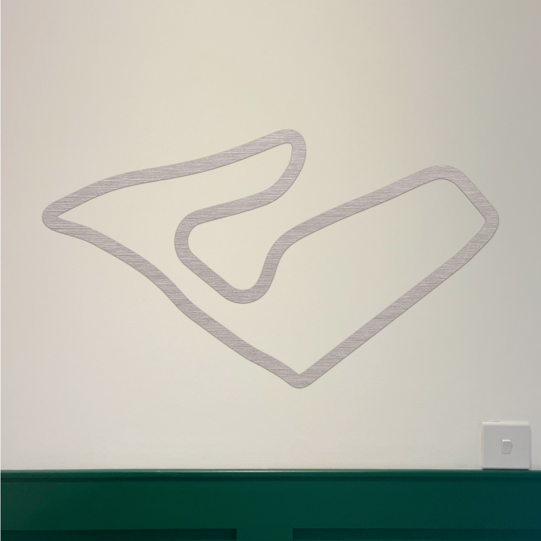 Austria F1 Circuit Wall Art - Brushed Steel (30-50cm)