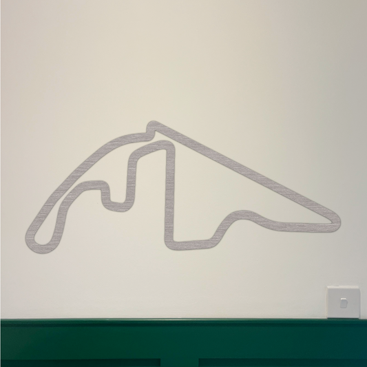 Abu Dhabi F1 Circuit Wall Art - Brushed Steel (30-50cm)