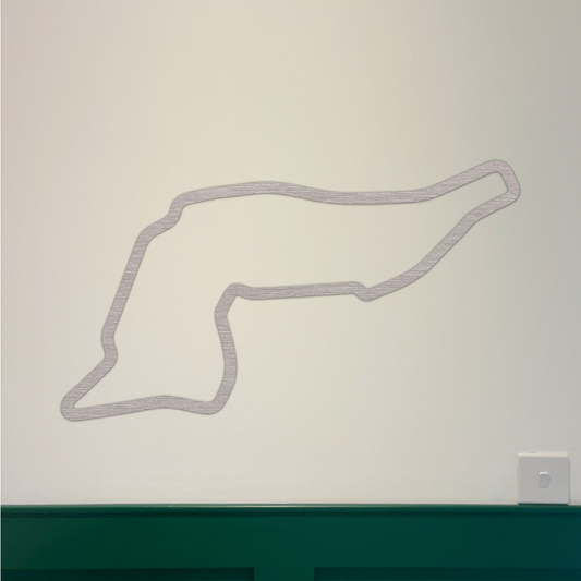 Imola F1 Circuit Wall Art - Brushed Steel (30-50cm)