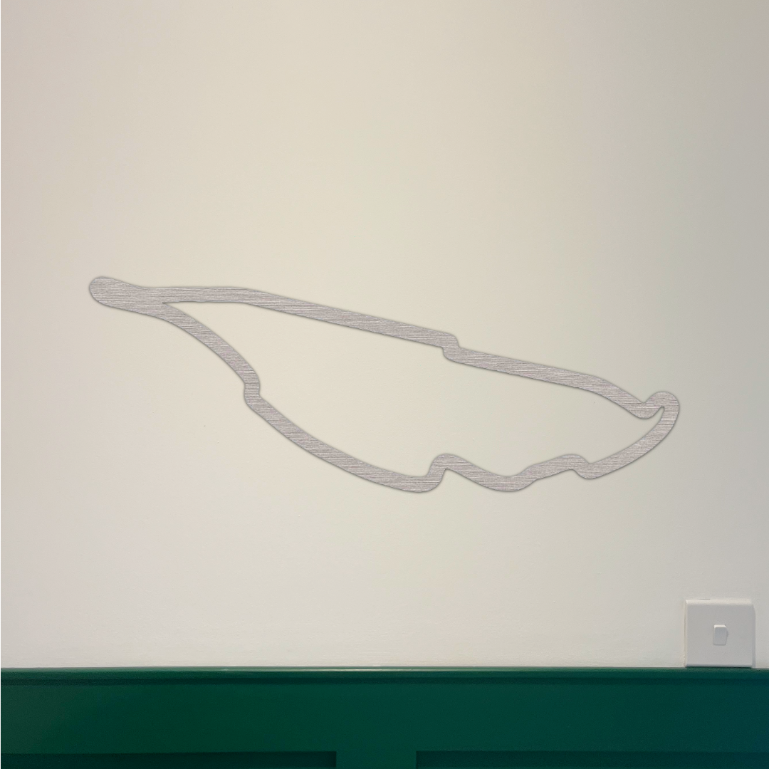 Canada F1 Circuit Wall Art - Brushed Steel (30-50cm)