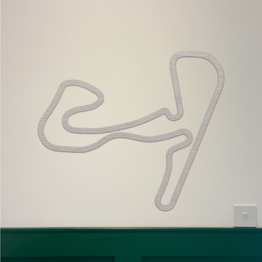 Zandvoort F1 Circuit Wall Art - Brushed Steel (30-50cm)